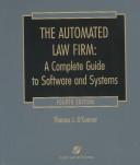 Front cover of The automated law firm by O'Connor, Thomas J.