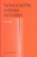 Front cover of The work of UNCITRAL on arbitration and conciliation by Pieter Sanders
