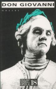 Front cover of Don Giovanni by Wolfgang Amadeus Mozart