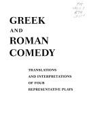 Front cover of Greek and Roman comedy by George Fredric Franko