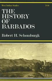 Front cover of The history of Barbados by Sir Robert H. Schomburgk