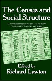 Front cover of The Census and social structure by Richard Lawton