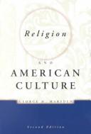 Front cover of Religion and American culture by George M. Marsden