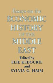 Cover of Essays on the economic history of the Middle East by Elie Kedourie