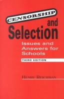 Cover of Censorship and selection by Henry Reichman