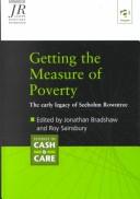 Front cover of Getting the measure of poverty by Roy Sainsbury