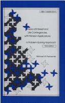 Front cover of Theory of interest and life contingencies, with pension applications by Michael M. Parmenter