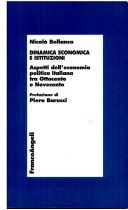 Cover of Dinamica economica e istituzioni by Nicolò Bellanca