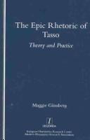 Cover of The epic rhetoric of Tasso by Maggie Günsberg