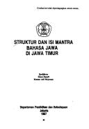 Front cover of Struktur dan isi mantra bahasa Jawa di Jawa Timur by Soedjijono.