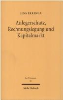 Cover of Anlegerschutz, Rechnungslegung und Kapitalmarkt by Jens Ekkenga