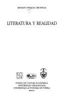 Cover of Literatura y realidad by Renato Prada Oropeza
