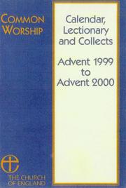 Front cover of Common Worship: Calendar, Lectionary and Collects by Unknown