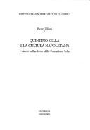 Front cover of Quintino Sella e la cultura napoletana by Pietro Ziliani