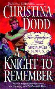 Front cover of A Knight to Remember:(Knight#2) by Christina Dodd