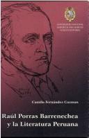 Front cover of Raúl Porras Barrenechea y la literatura peruana by Camilo Fernández Cozman