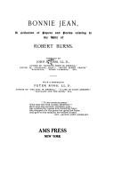 Cover of Bonnie Jean by John Dawson Ross