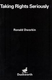 Cover of Taking rights seriously by Ronald Dworkin