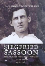 Cover of Siegfried Sassoon by Jean Moorcroft Wilson