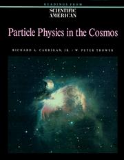 Front cover of Particle physics in the cosmos by R. A. Carrigan