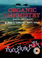 Cover of Organic Chemistry Structure and Function by Peter Vollhardt