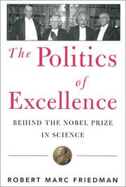 Front cover of Politics of Excellence by Robert Marc Friedman