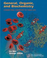 Cover of General, Organic, and Biochemistry by Ira Blei