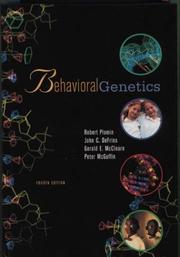 Cover of Behavioral genetics by Robert Plomin