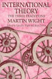 Cover of International theory by Wight, Martin.