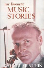 Front cover of My favourite music stories by Yehudi Menuhin