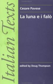 Front cover of La luna e i falo (Italian Texts) by Pavese, Cesare.