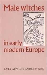 Front cover of Male witches in early modern Europe by Lara Apps