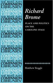 Cover of Richard Brome by Matthew Steggle