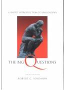 Cover of The big questions by Robert C. Solomon