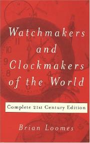Front cover of Watchmakers and clockmakers of the world by G. H. Baillie