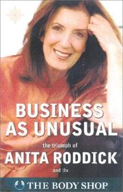 Front cover of Business as Unusual by Anita Roddick