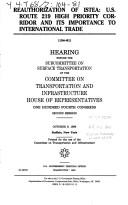 Cover of Reauthorization of ISTEA by United States. Congress. House. Committee on Transportation and Infrastructure. Subcommittee on Surface Transportation.