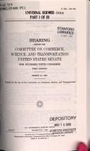 Front cover of Universal service by United States. Congress. Senate. Committee on Commerce, Science, and Transportation.