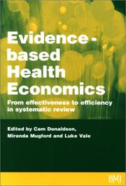 Front cover of Evidence-based health economics by Cam Donaldson