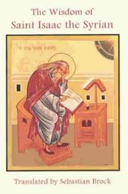 Cover of The wisdom of Saint Isaac the Syrian by Isaac Bishop of Nineveh