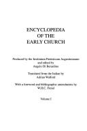 Cover of Encyclopedia of the early church by Angelo Di Berardino