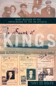 Front cover of In Search of Kings by Tony De Bolfo