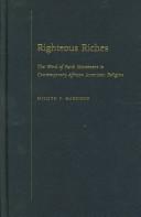 Cover of Righteous Riches by Milmon F. Harrison