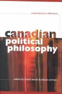 Front cover of Canadian political philosophy by Ronald Beiner