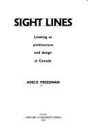 Cover of Sight lines by Adele Freedman
