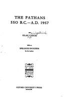 Front cover of The Pathans: 550 B.C.-A.D. 1957 by Caroe, Olaf Kirkpatrick Sir