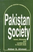 Cover of Pakistan Society by Akbar S. Ahmed