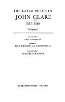 Front cover of The later poems of John Clare, 1837-1864 by Clare, John