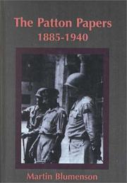 Cover of The Patton Papers, 1885-1940 by George S. Patton
