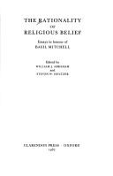 Front cover of The Rationality of religious belief by Basil Mitchell